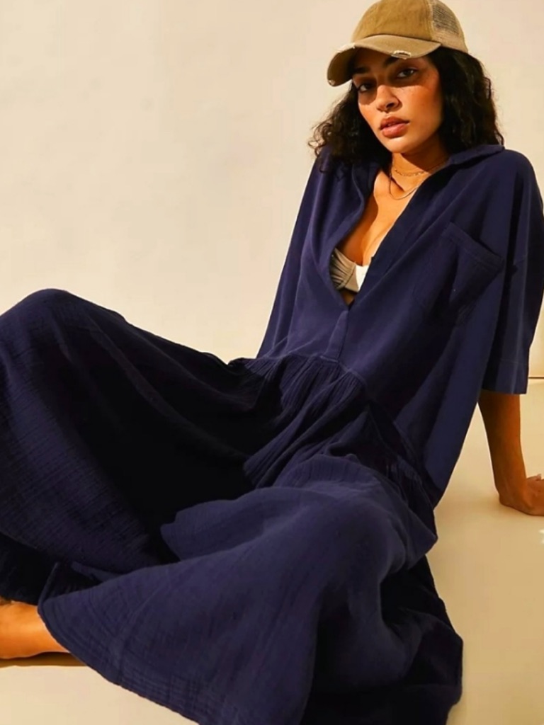 Free People Beach Boho Neoma Gauze Maxi Dress Size Small
